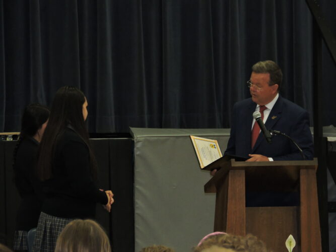 Madonna, Oak Glen receive Jennings Randolph Award